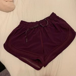 Purple lulu lemon shorts
